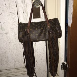 Vintage Boho revamped Louis Vuitton handbag